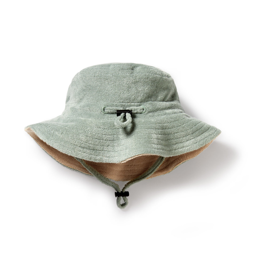 Organic Terry Sun Hat - Pistachio