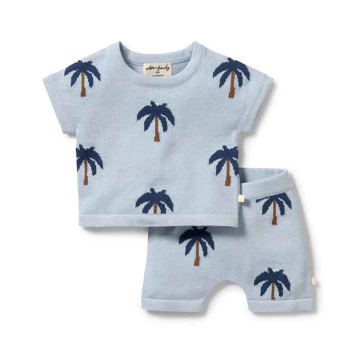 Organic Knitted Set - Little Palm