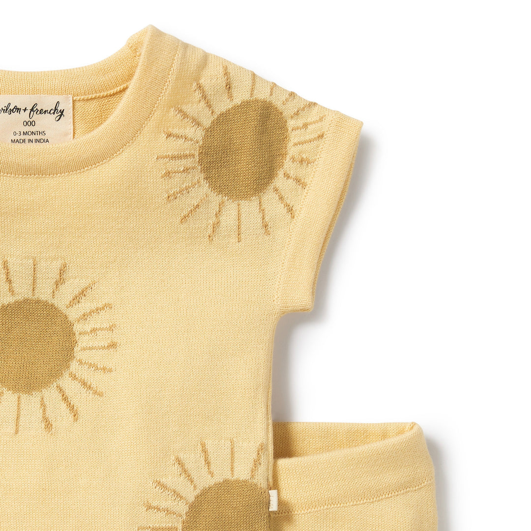 Organic Knitted Set - Sunshine