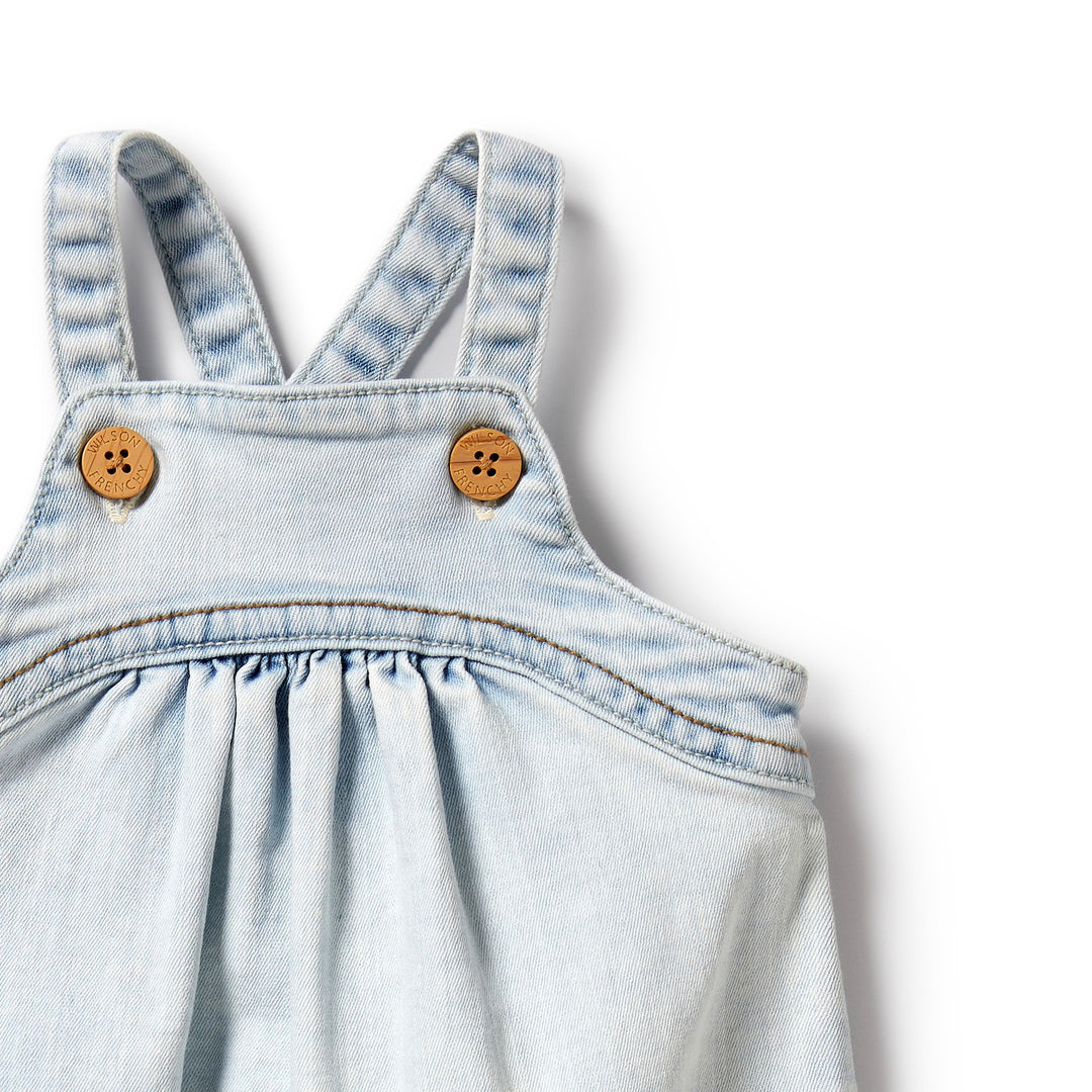 Organic Denim Bodysuit (PRE-ORDER for early Oct)