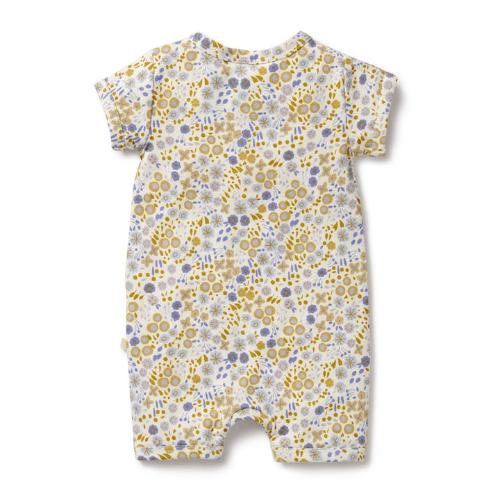 Organic Boyleg Zipsuit - Little Meadow