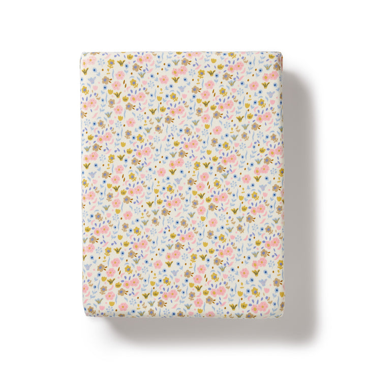 Organic Cot Sheet - Ava Floral