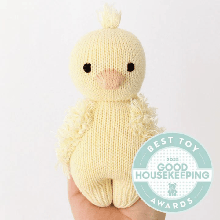 Cuddle + Kind Knitted Baby Animals - Duckling - kateinglishdesigns