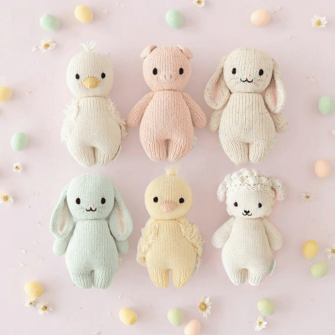 Cuddle + Kind Knitted Baby Animals - Piglet - kateinglishdesigns