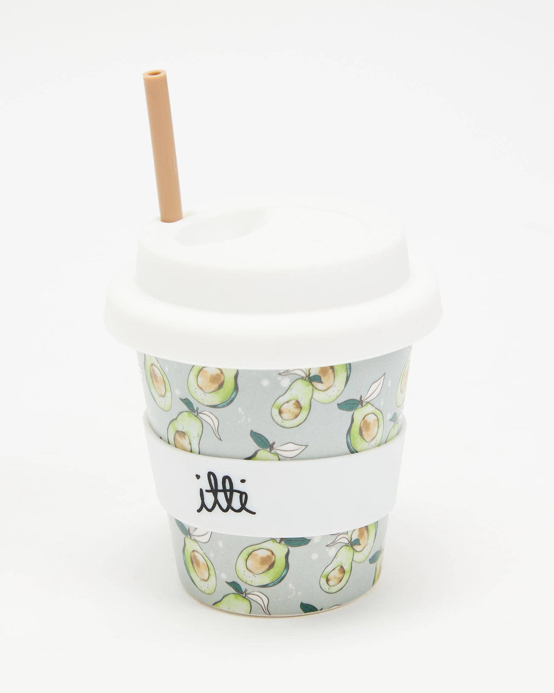 Itti Bamboo Baby Cino Cup + 2 Straws - Avocado