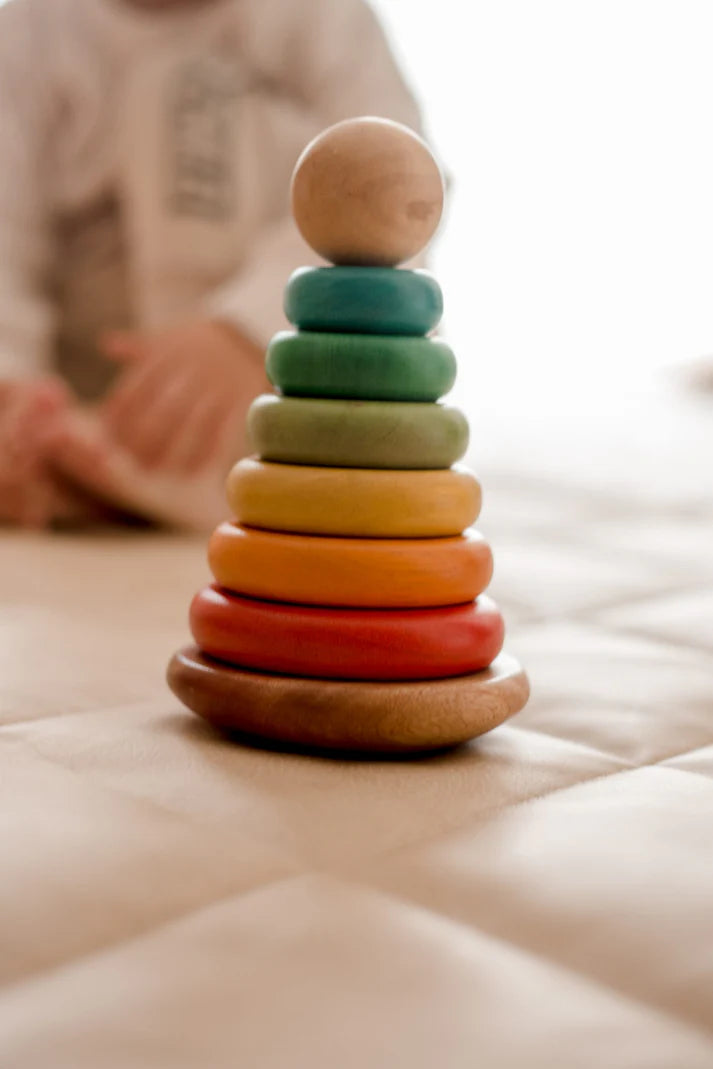 Wooden Bouncing Stacking Rings