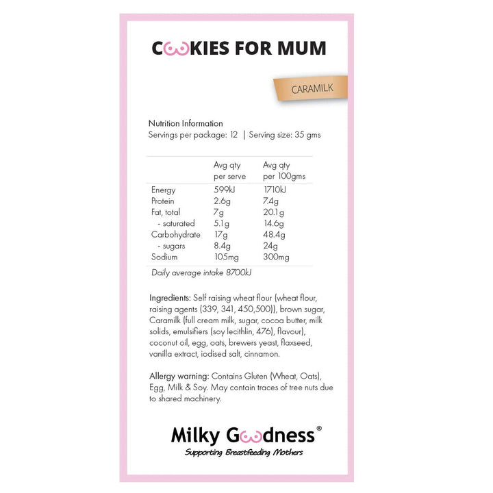 Milky Goodness Caramilk Lactation Cookies - kateinglishdesigns