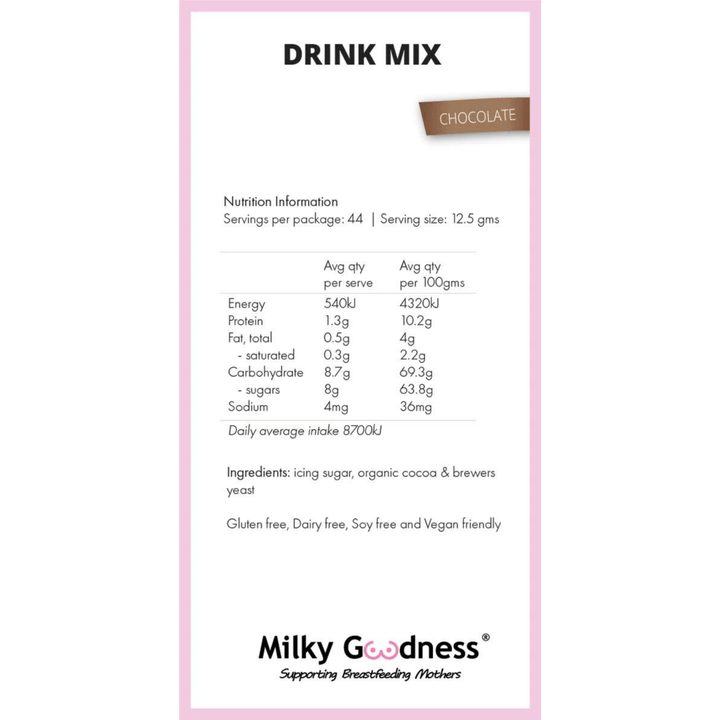 Milky Goodness Lactation Chocolate Drink Mix - kateinglishdesigns