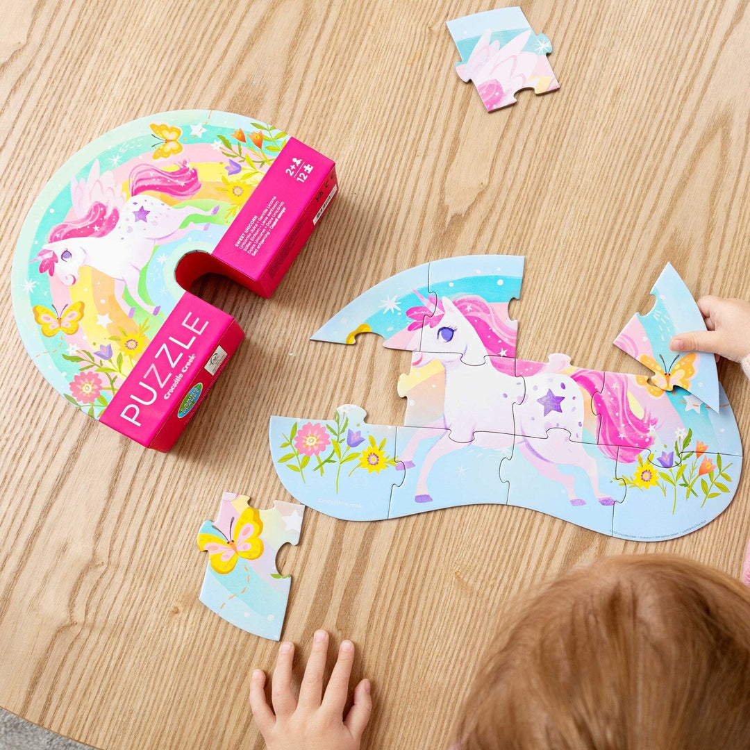 Mini Puzzle 12 pc - Sweet Unicorn - kateinglishdesigns