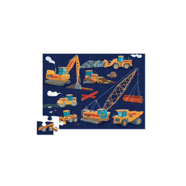 Tiger Tribe Classic Floor Puzzle - 36 pc - Construction Zone - kateinglishdesigns