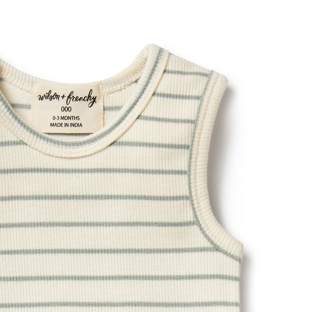 Wilson & Frenchy Petit Sage Organic Ruffle Bodysuit - kateinglishdesigns