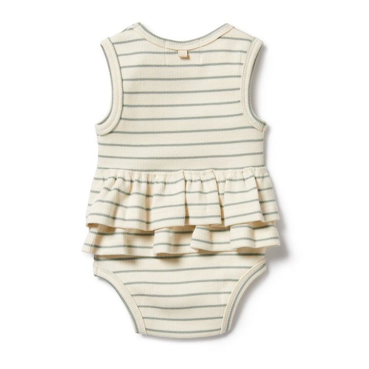 Wilson & Frenchy Petit Sage Organic Ruffle Bodysuit - kateinglishdesigns