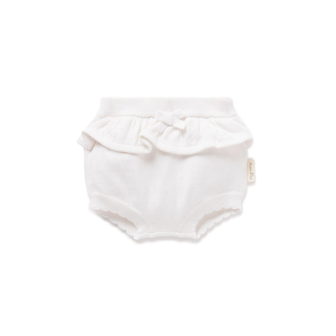 Aster & Oak Floral Knit Bloomers - White - kateinglishdesigns
