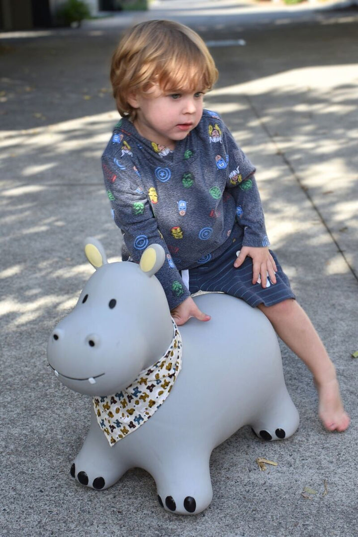 Bouncy Rider - Pebbles the Hippo - kateinglishdesigns