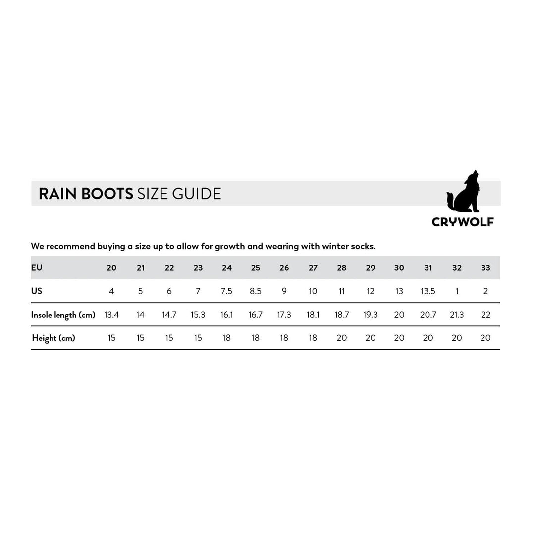 Crywolf Rain Boots Alpine - kateinglishdesigns