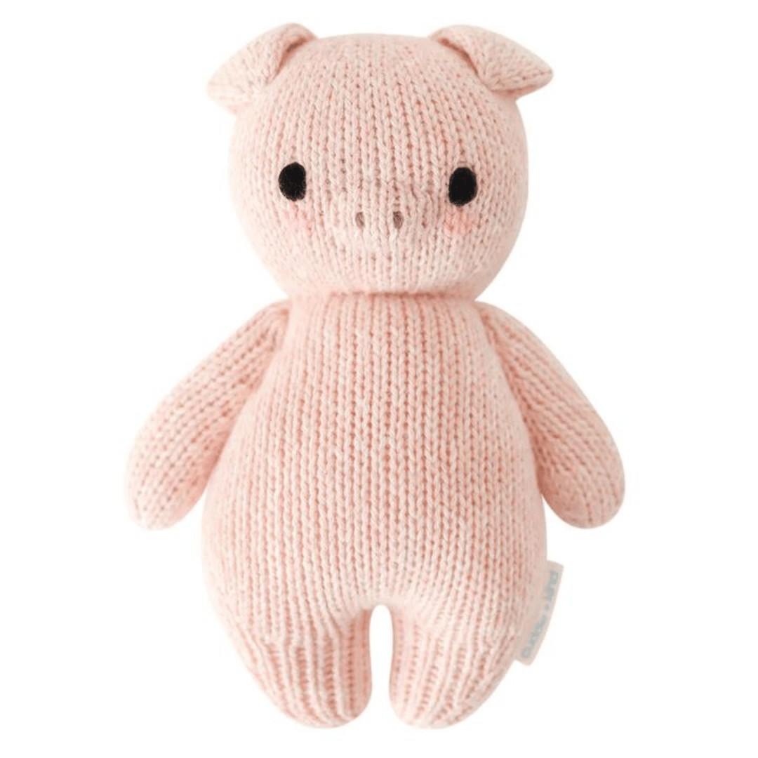 Cuddle Kind Knitted Baby Animals Piglet kateinglishdesigns