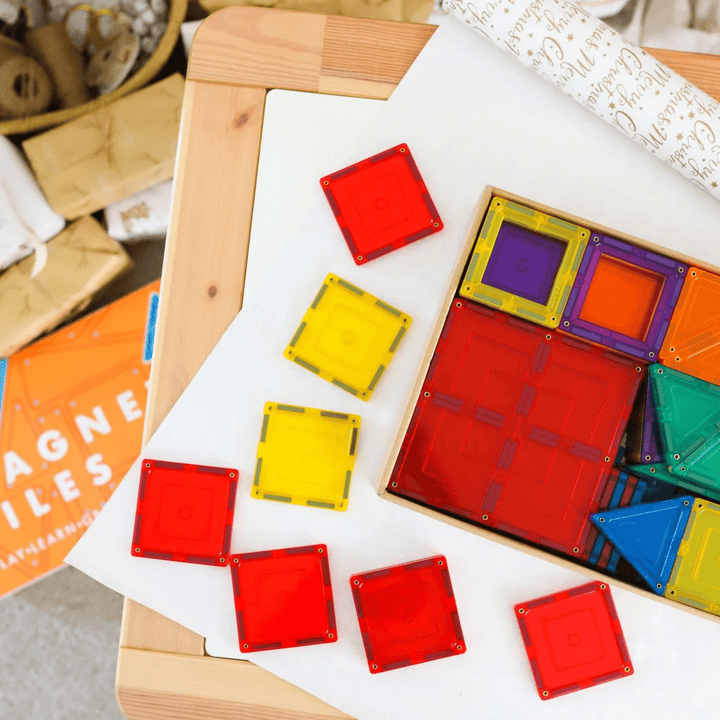Learn & Grow Toys - Magnetic Tiles - Builders Pack (110 Piece) - kateinglishdesigns