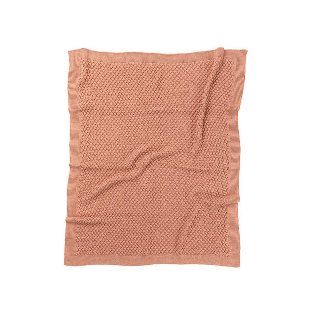 Mini Popcorn Baby Blanket - Blush - kateinglishdesigns