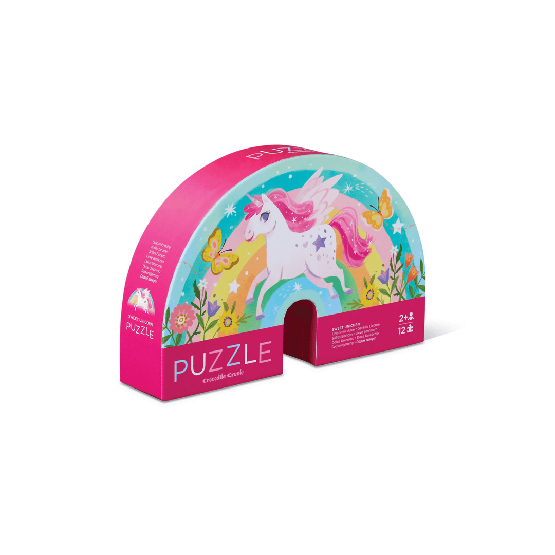 Mini Puzzle 12 pc - Sweet Unicorn - kateinglishdesigns