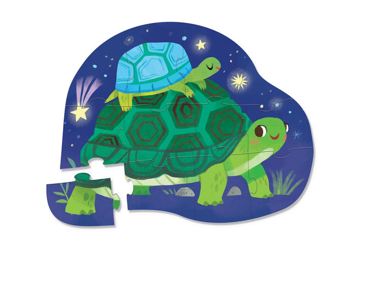 Mini Puzzle 12 pc - Turtles Together - kateinglishdesigns