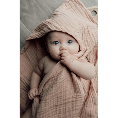 Natruba Muslin Hooded Baby Towel - Creme - kateinglishdesigns