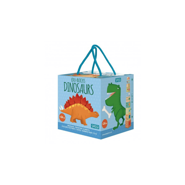 Sassi Edu Dinosaurs Blocks & Book Set - kateinglishdesigns